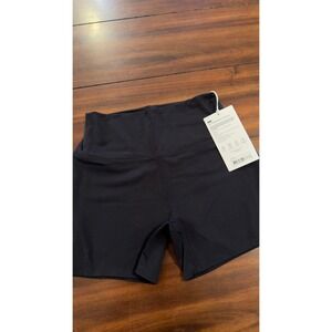 LSKD Elixir Defined High-Rise 4" Short Pockets Black WTGH02321 Women's L